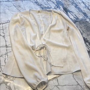 Aritzia Wilfred Tie Top